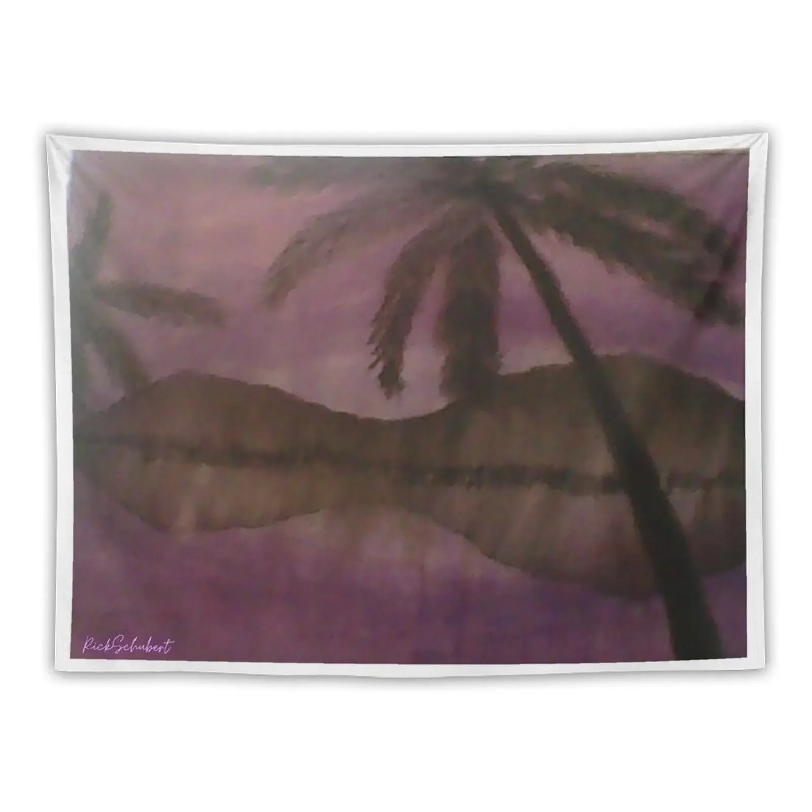 

Palm tree art mountain view Tapestry Decoration For Bedroom Room Decorating Aesthetic Tapestry