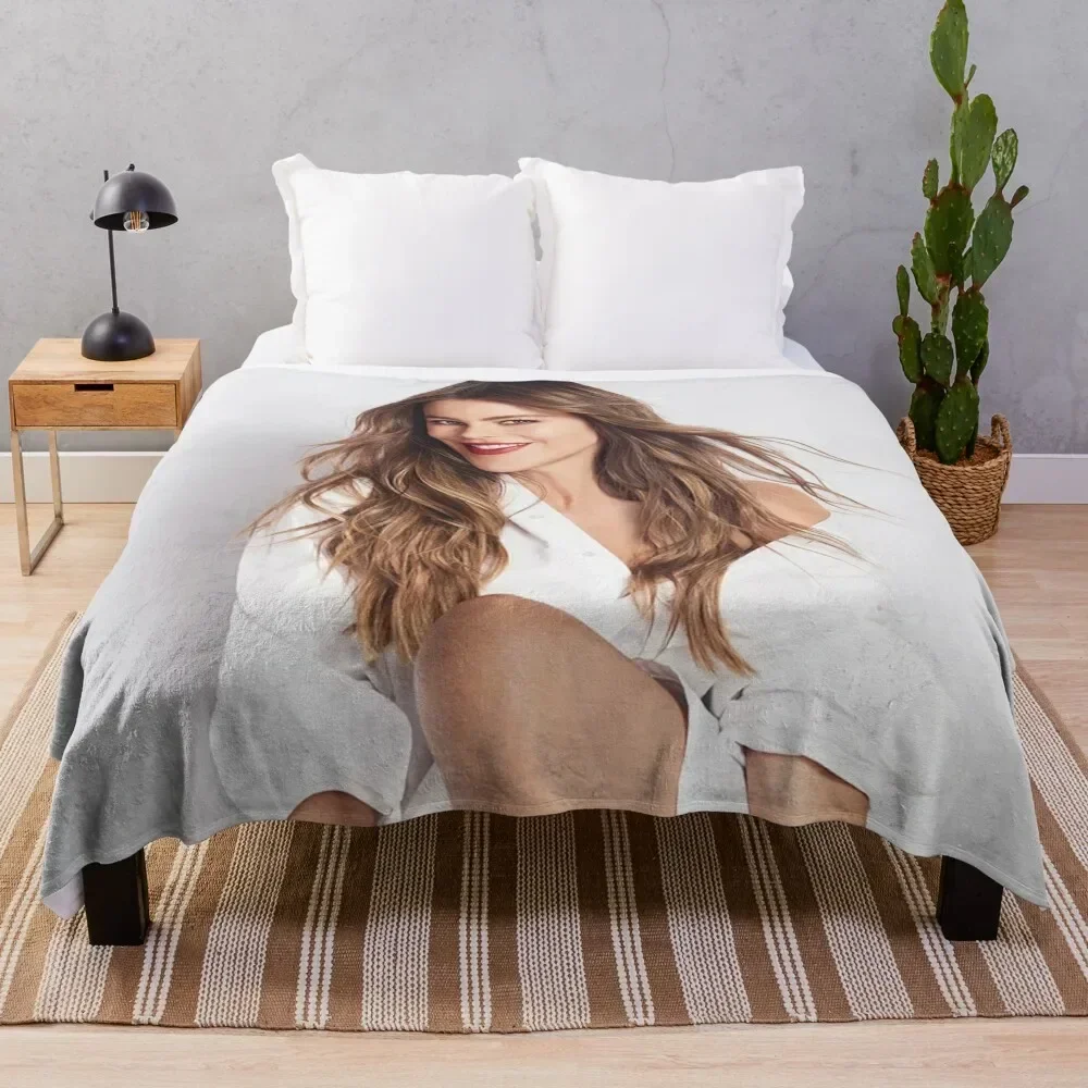 

Sofía Vergara Throw Blanket Reusable Durable Soft Blanket for All Seasons