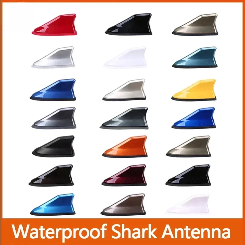 Universal Waterproof Car Roof Fin Shark Antenna Radio Aerials Fit For Most Cars Auto Exterior Aerial Accessories Decoration