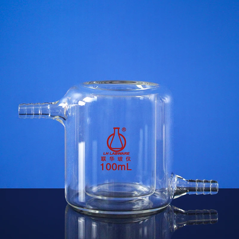 

LH LABWARE Jacketed beaker, Capacity 50mL/100mL/250mL/500mL/1000mL/2000mL, Borosilicate glass, LH-600