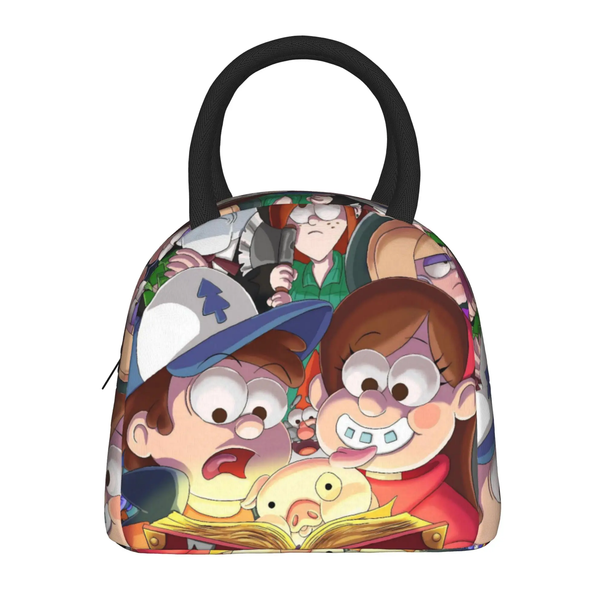 Lunch Box G-Gravity Falls Accessories  Storage Food Box INS Trendy Thermal Cooler Lunch Box For Work