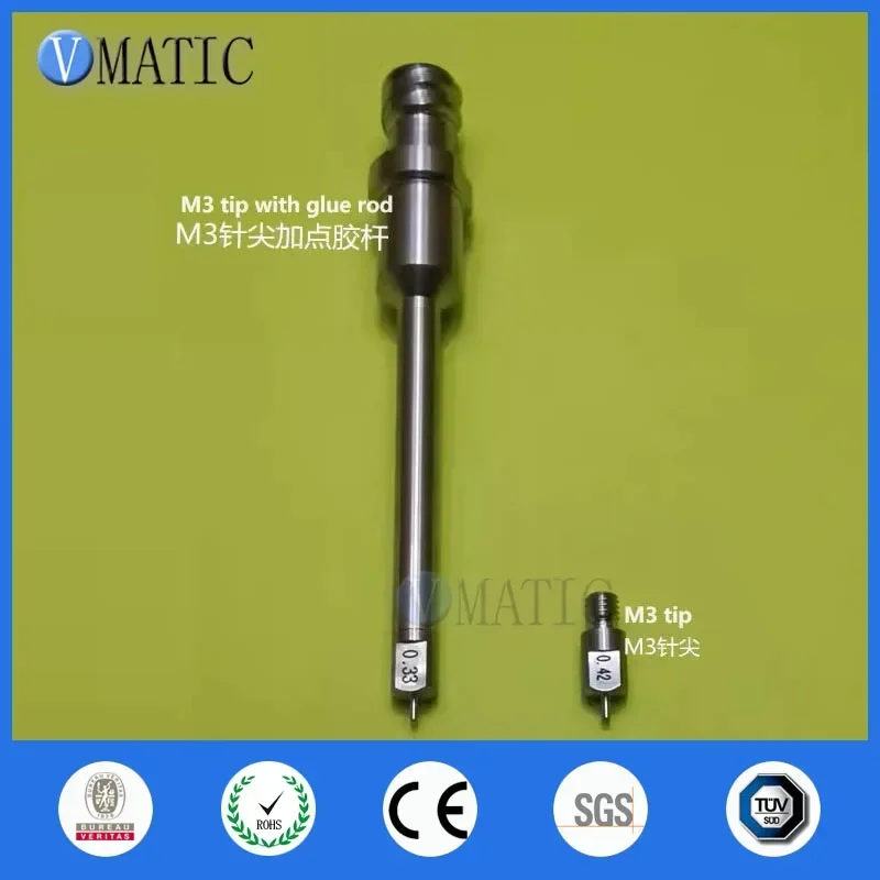 Free Shipping Customized Extended High Precision ASM M3 Glue Dispensing Stainless Steel Tapered Needle Tip