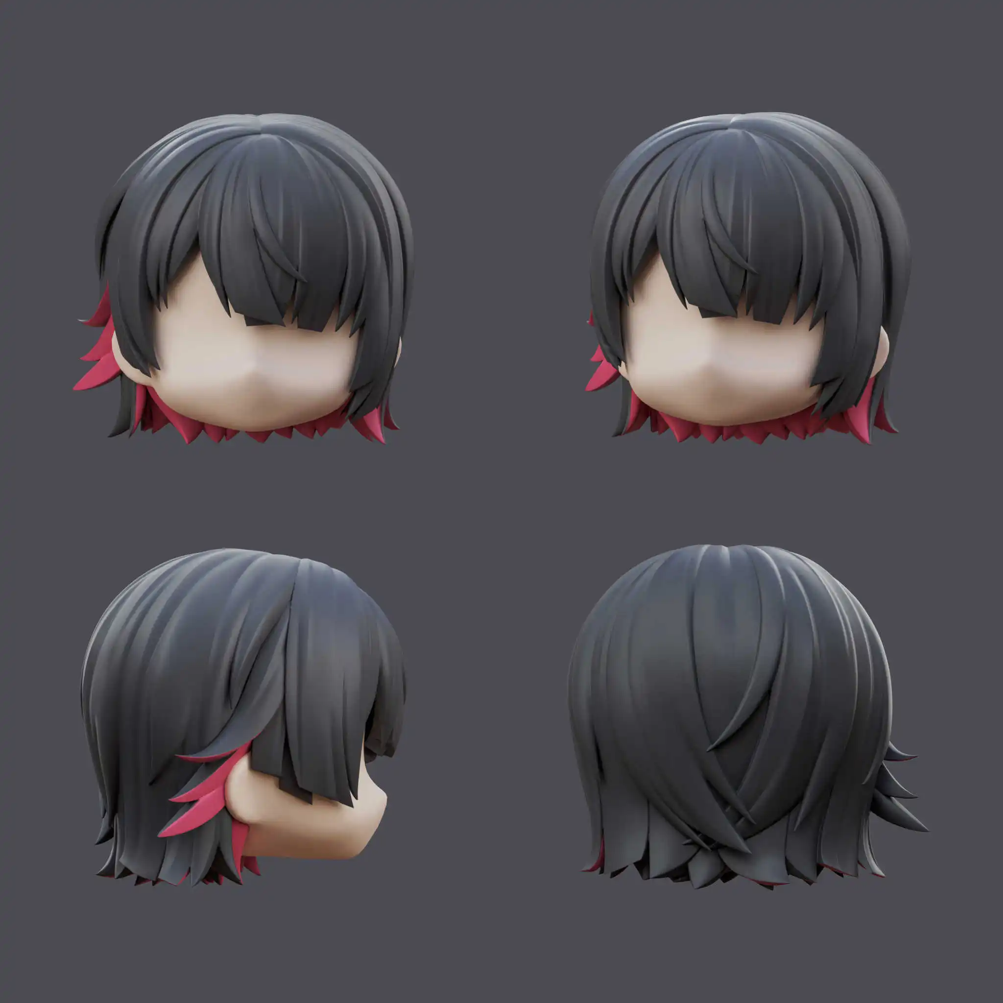 젠리스 존 제로 엘렌 조 핸드메이드 OB11 OB22 GSC 헤어 탈부착 헤어 쉘 가발 페이스플레이트 BJD 인형 액세서리 게임 애니메이션