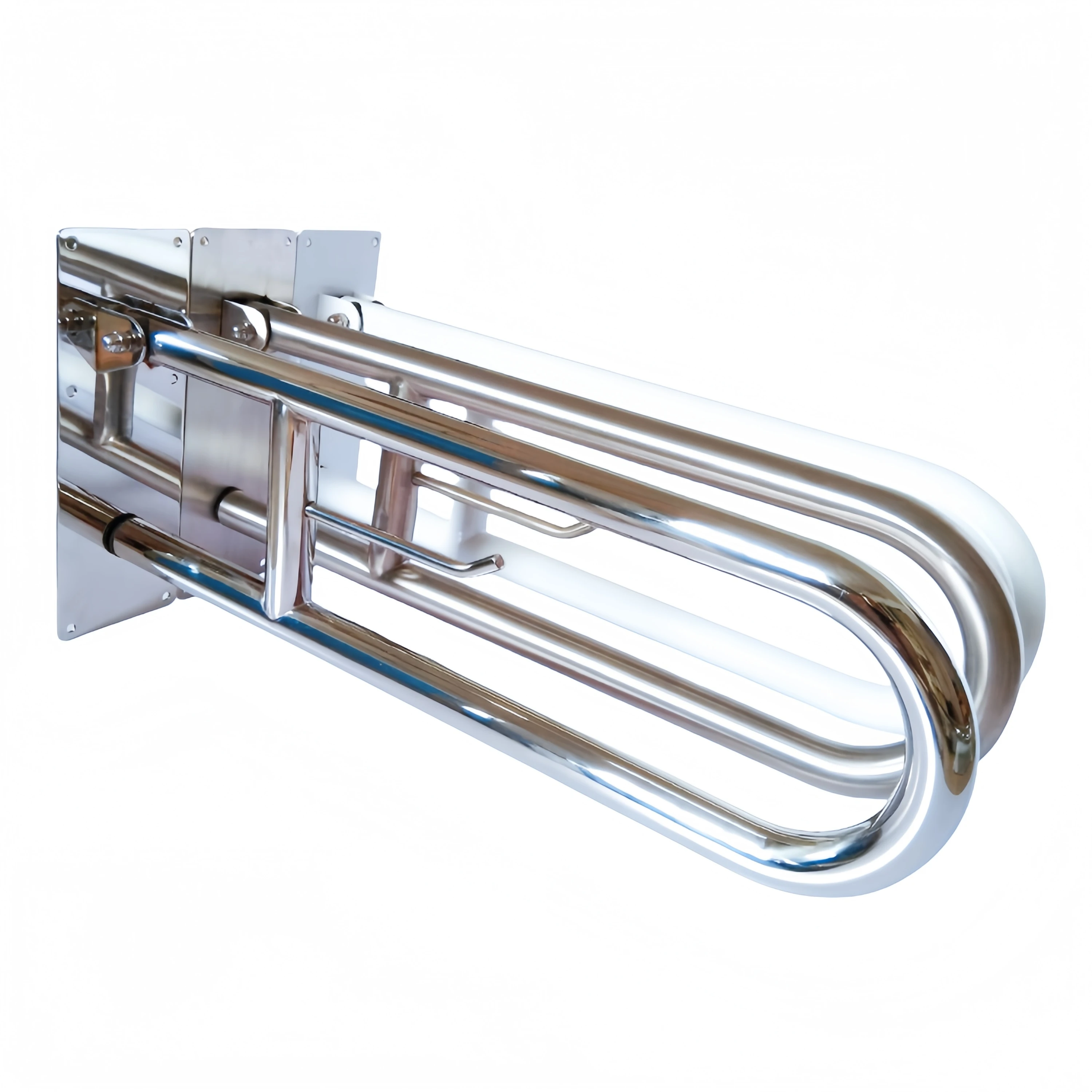 كبار المعاقين اكسسوارات السلامة طوي خالية من العوائق المنقولة مسند الذراع الأعلى مقبض إمساك درابزين الحمام قضيب تعليق المناشف أخرى #1