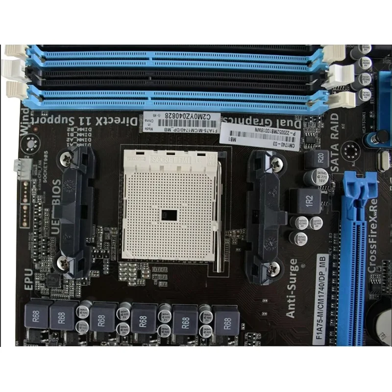 Imagem -04 - Placa-mãe para Asus Fm1 Amd A75 100 Testado F1a75-m Cm1740 Dp_mb Ddr3 64gb