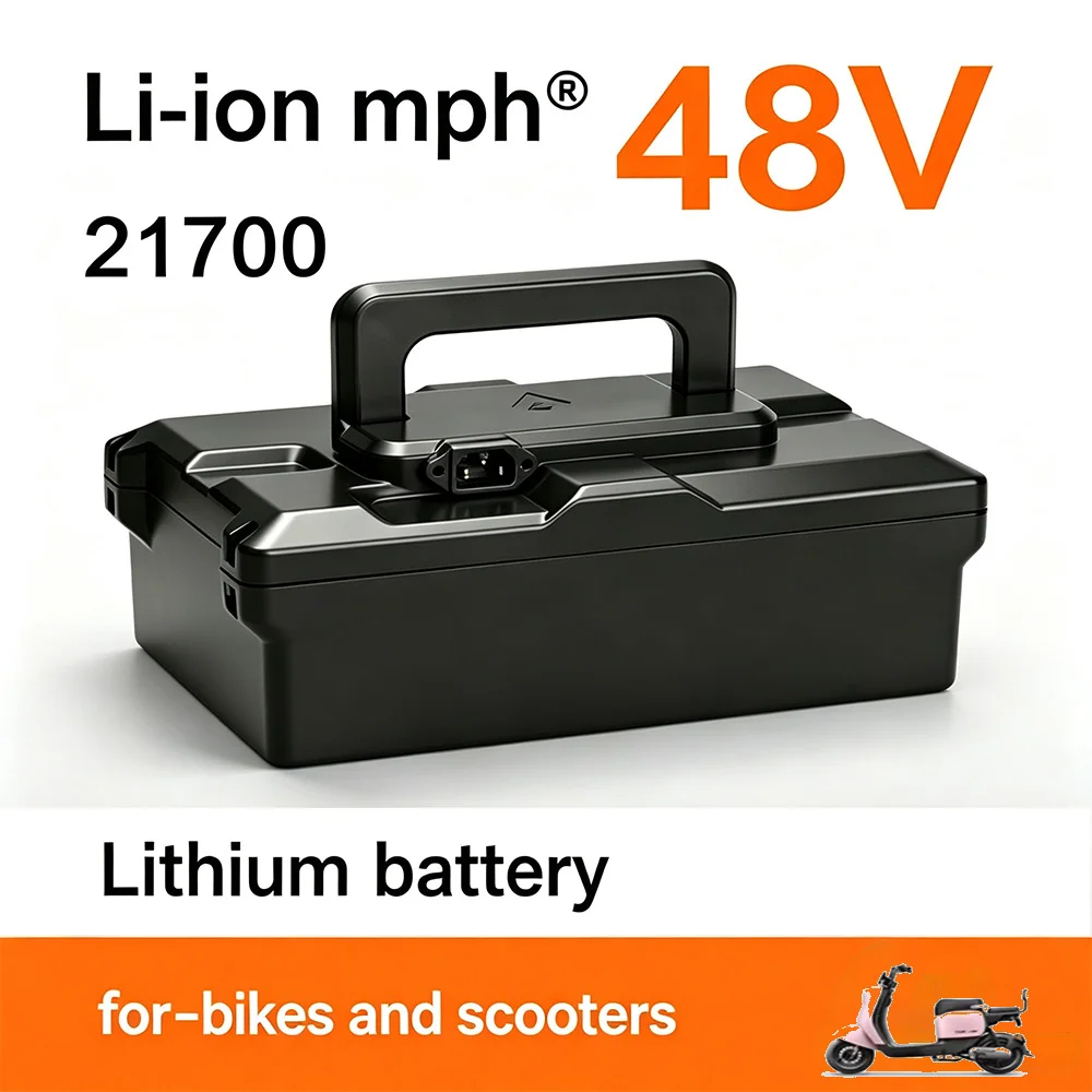 48V 52V 60V 30Ah 21700 Li-ion Battery Pack Built-in BMS Portable Lithium Battery for Electric Bicycle Scooter