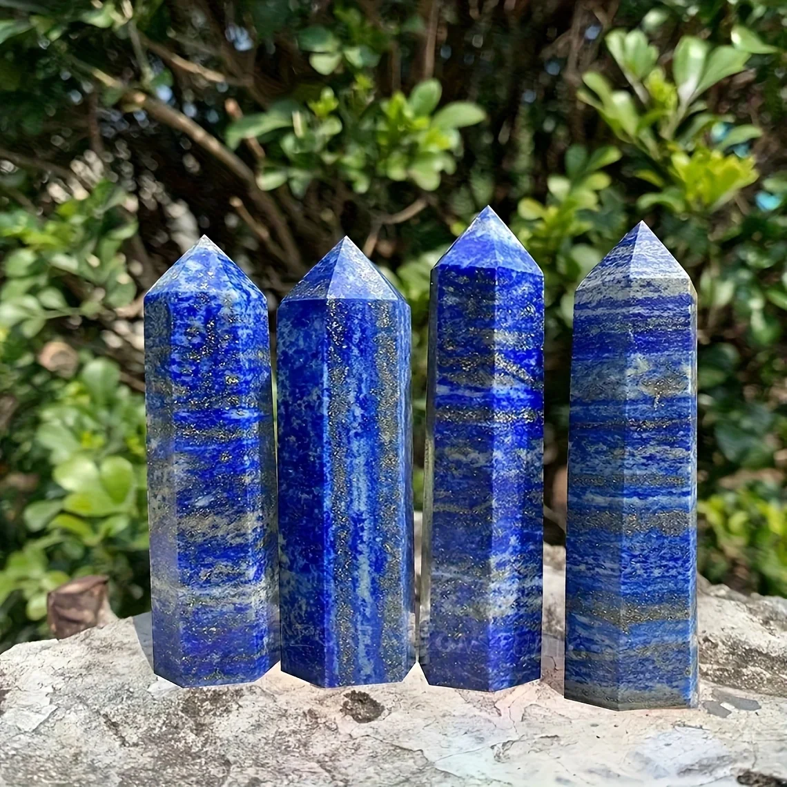 Natural Freeform Lapis Lazuli | Wand,Tumbled Stone,Chips, Heart Carving,Slice, Palm Stone,Crystal Point Ornament,Rough Raw Stone