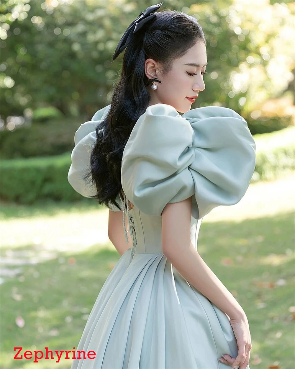 Изысканное атласное платье Vestido De Noche по индивидуальному заказу, современное платье с квадратным воротником и короткими рукавами, модное платье Vestido De Festa