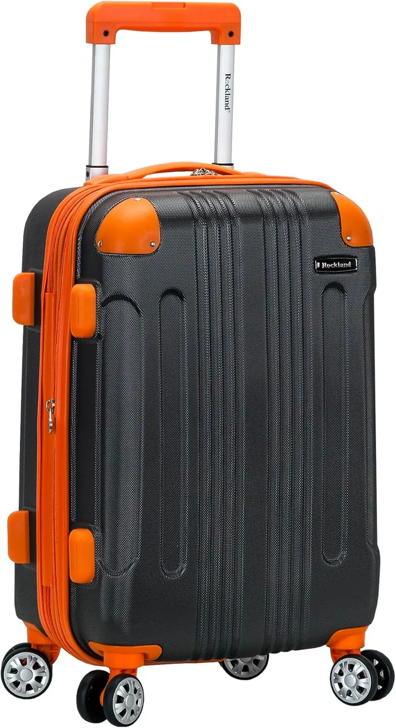 

20-Inch Hardside Spinner Wheel Carry-On Luggage, Charcoal Color, Durable and Lightweight for Easy Travel
