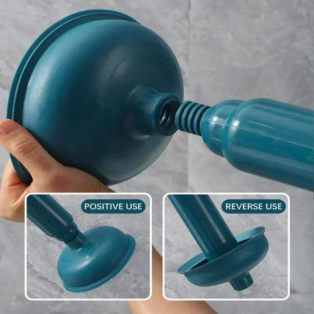 1pc Plastic Toilet Plunger Unclogger One Shot Home Kitchen Strong Downpipe Professional Tool Toilet Clogging Magic Weapon