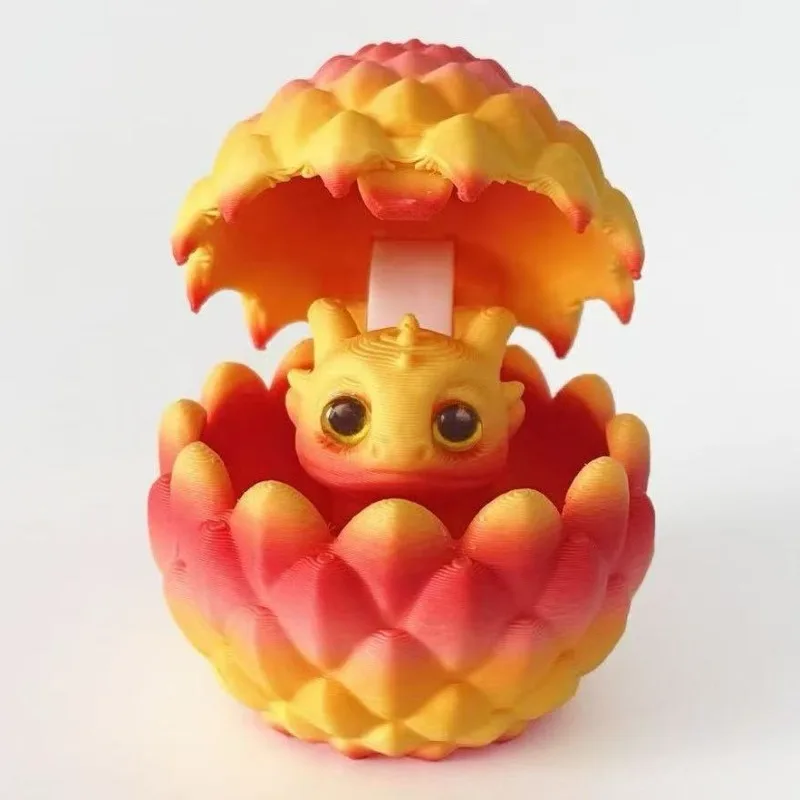 

3D Printed Decorative Ornament Dragon Egg with Little Dragon Inside, Suitable for Furniture and Desktop Home Decor Christmas