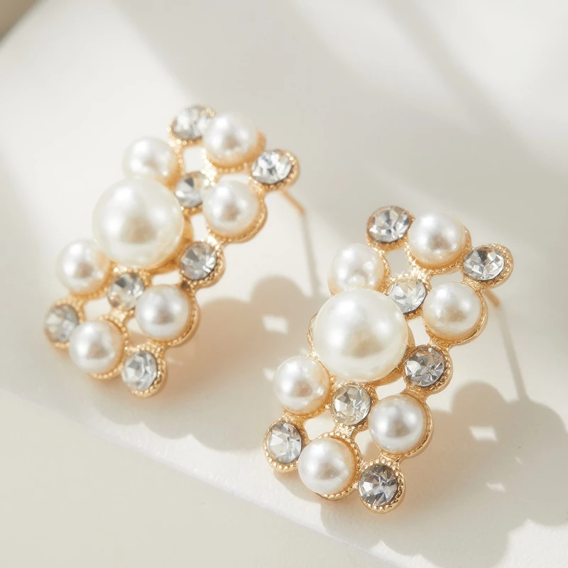 سلسلة عصرية وفاخرة مثل قلادة اللؤلؤ، إكسسوارات مجوهرات نسائية رائعة مرصعة بالزركونيا اللامعة #3