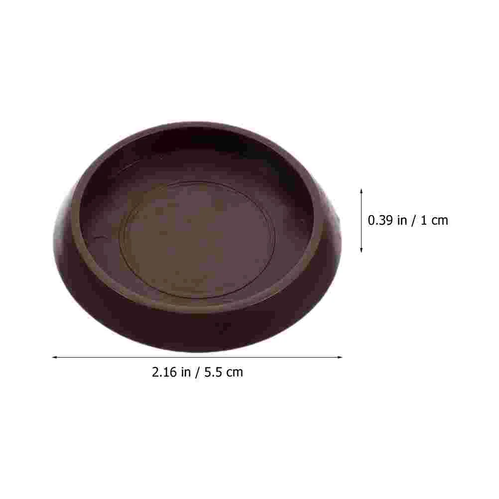 4 Pcs Carpet Fixed Casters Household Couch Stoppers Round Rug Circle Small Furniture Coasters Wear-resistant Bed Floor Mat