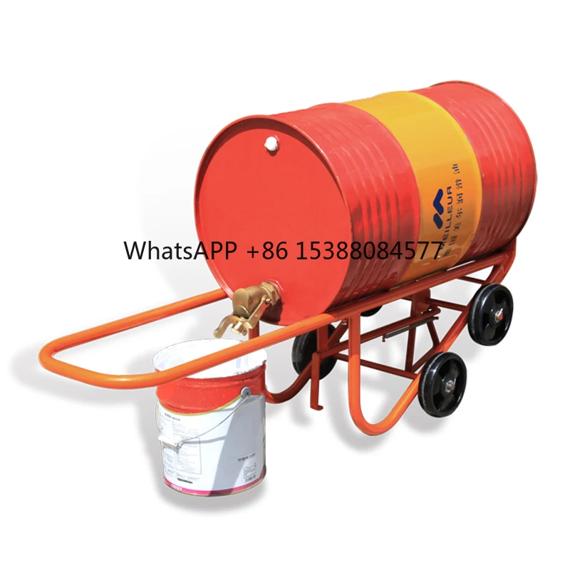 

Drum Handling Truck Lifter Cart Transporter Oil Drum Handling Trolley 350kg