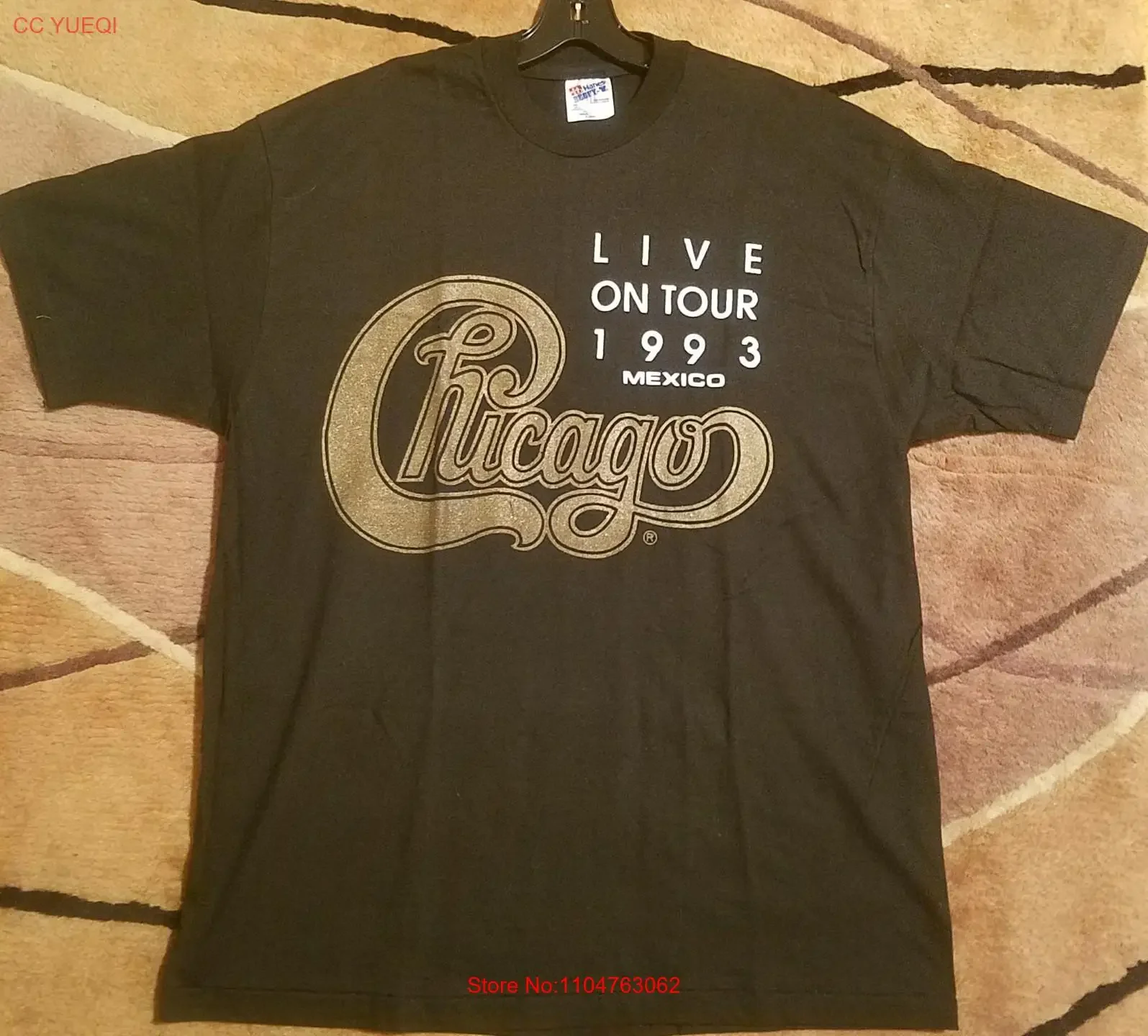 Chicago The Band CTA MEXICO 21 Twenty 1 Concert Tour T Shirt 1991 ROCK vintage Washed Stretched Casual graphic Unisex