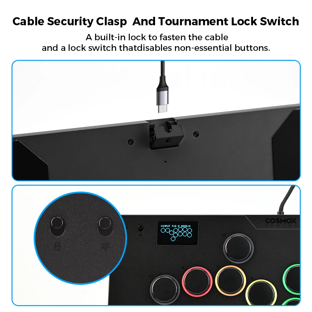 Haute42 Aluminium Alloy Hitbox Leverless Controller Stickless Arcade Stick For PC/ Ps4 / ps5/Steam Hitbox Fighting Controller