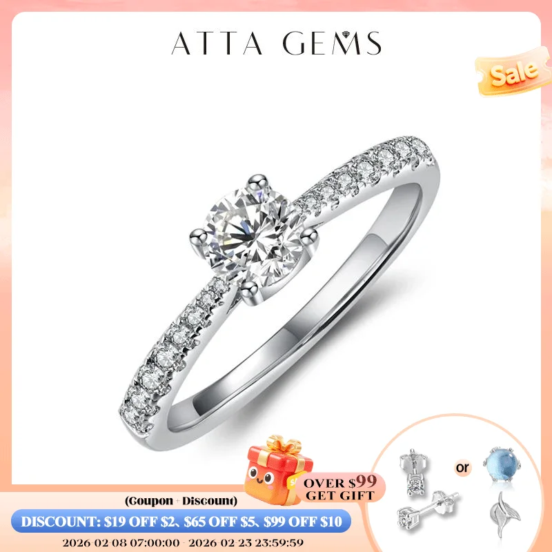 

Кольцо из серебра 5,0 пробы с муассанитом, 925 карат, мм