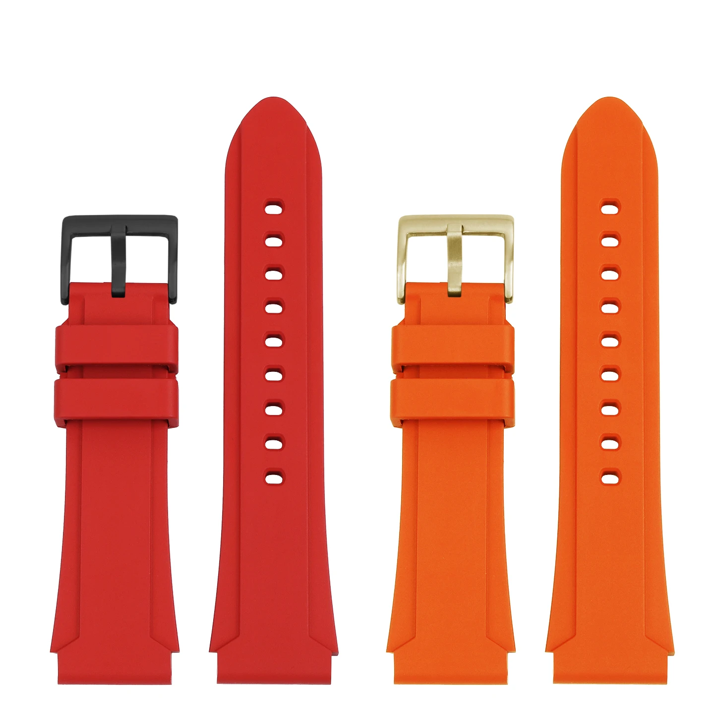 Bracelet de montre en silicone à bouche convexe pour Versace Maillard style VE6H00523, bracelet de montre de remplacement en silicone pour hommes, sport étanche