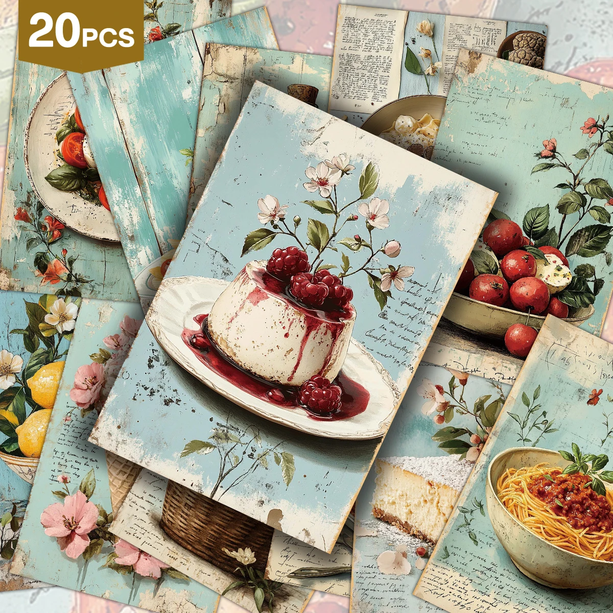 20 adet Vintage Gıda Duvar San - Cocktail Recipe Book incelemesi ve fiyatı