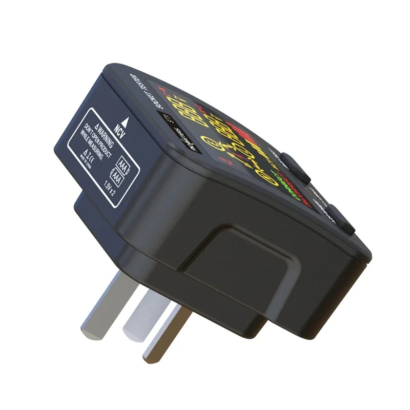 Digital ue Reino au Eua Tomada Testador Tensão Corrente Residual Disjuntor Parede Plug Testador Vazamento Elétrico