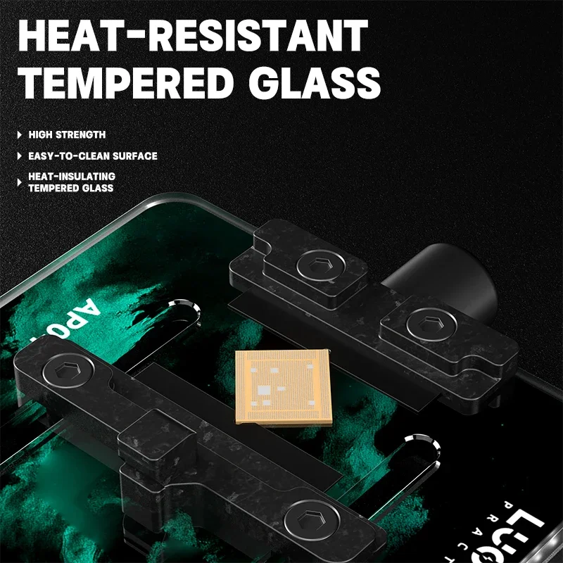 

LUOWEI LW-AP04 Aviation Tempered Glass Support Clamp, SingleDouble Layer Special-shaped Mobile Phone Motherboard Repair Fixture