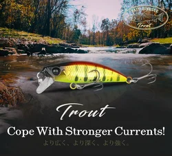 TSURINOYA 46S Sinking Minnow Fishing Lure Intruder 46mm 5g Artificial Trout Ajing Stream Lake Jerkbait Rockfishing Hard Baits