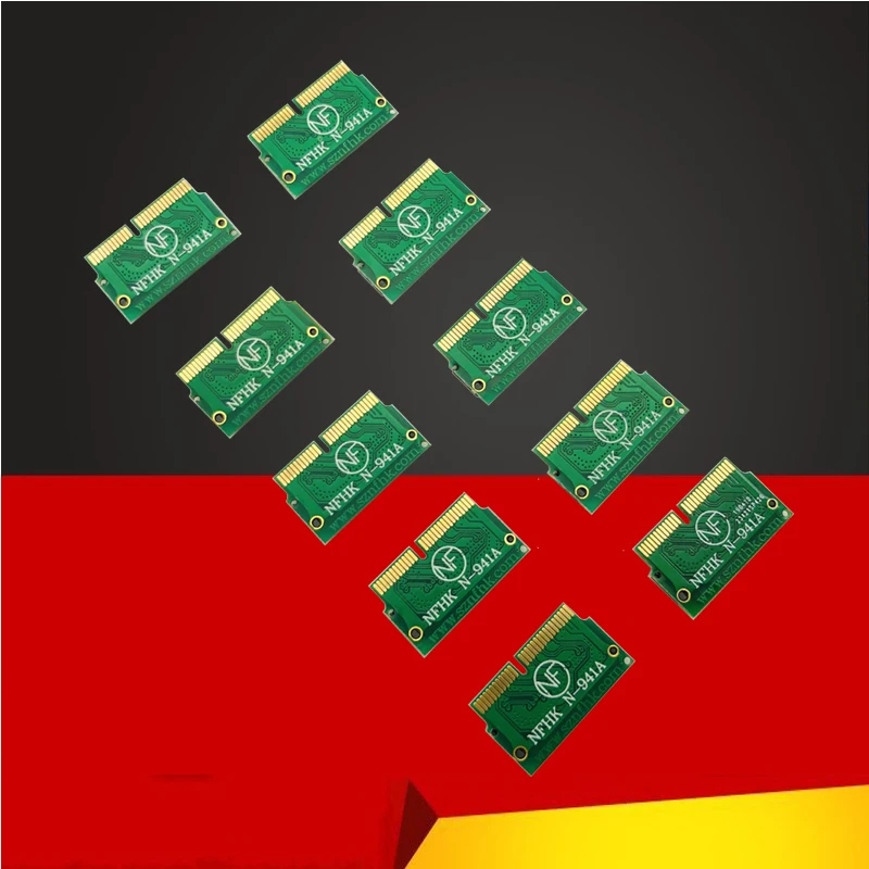 10PCS NVMe PCIe for Macbook Air 2013 2014 2015 Expansion Card For Macbook Pro retina A1398 A1465/6 M.2 M Key M2 SSD Adapter Card