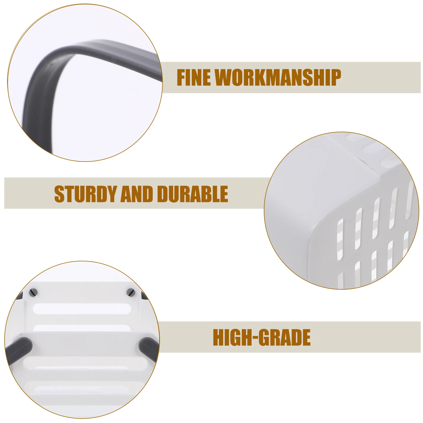 

2pcs Large Bath Sundries Storage Basket With Handle Plastic Draining Organizer For Bathroom Bedroom White Large Plastic Baskets