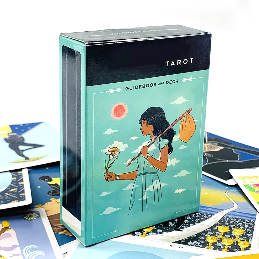 10.2*7.4cm Tarot Cards 78 Cards Divination Party Board Game, Ideal For Meditation & Spiritual Practices For Wome and Girls