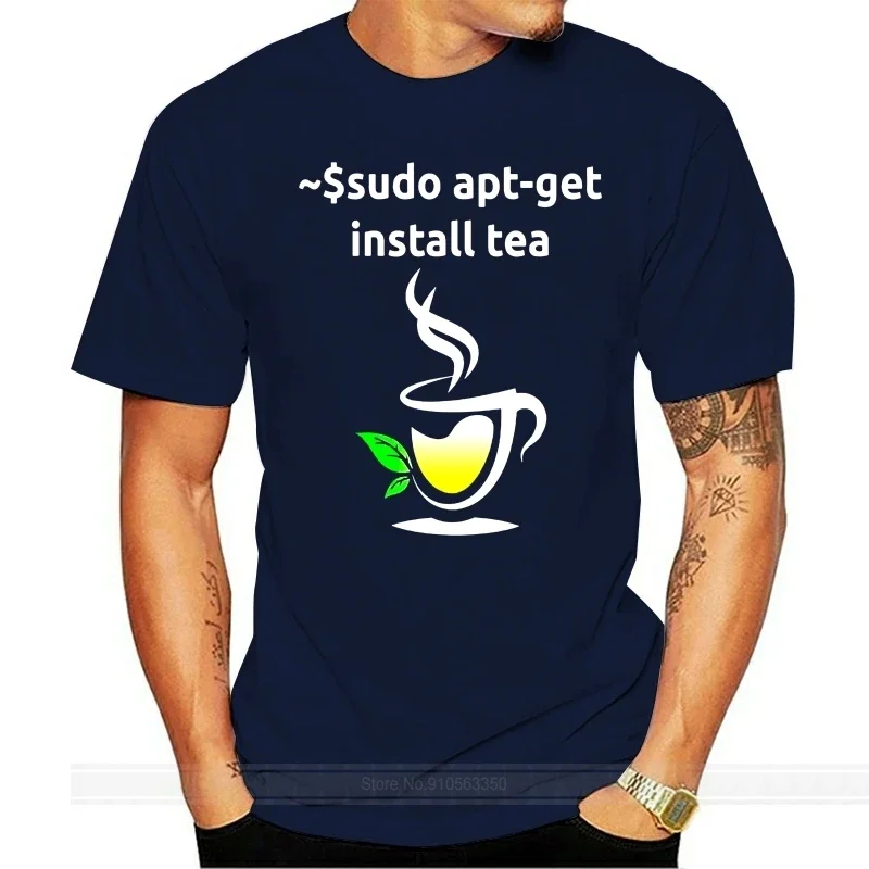 Men t shirt Short sleeve Linux Sudo Apt-Get Install Tea Tshirt Geeks Gift Tshirt cool Women t-shirt tee tops