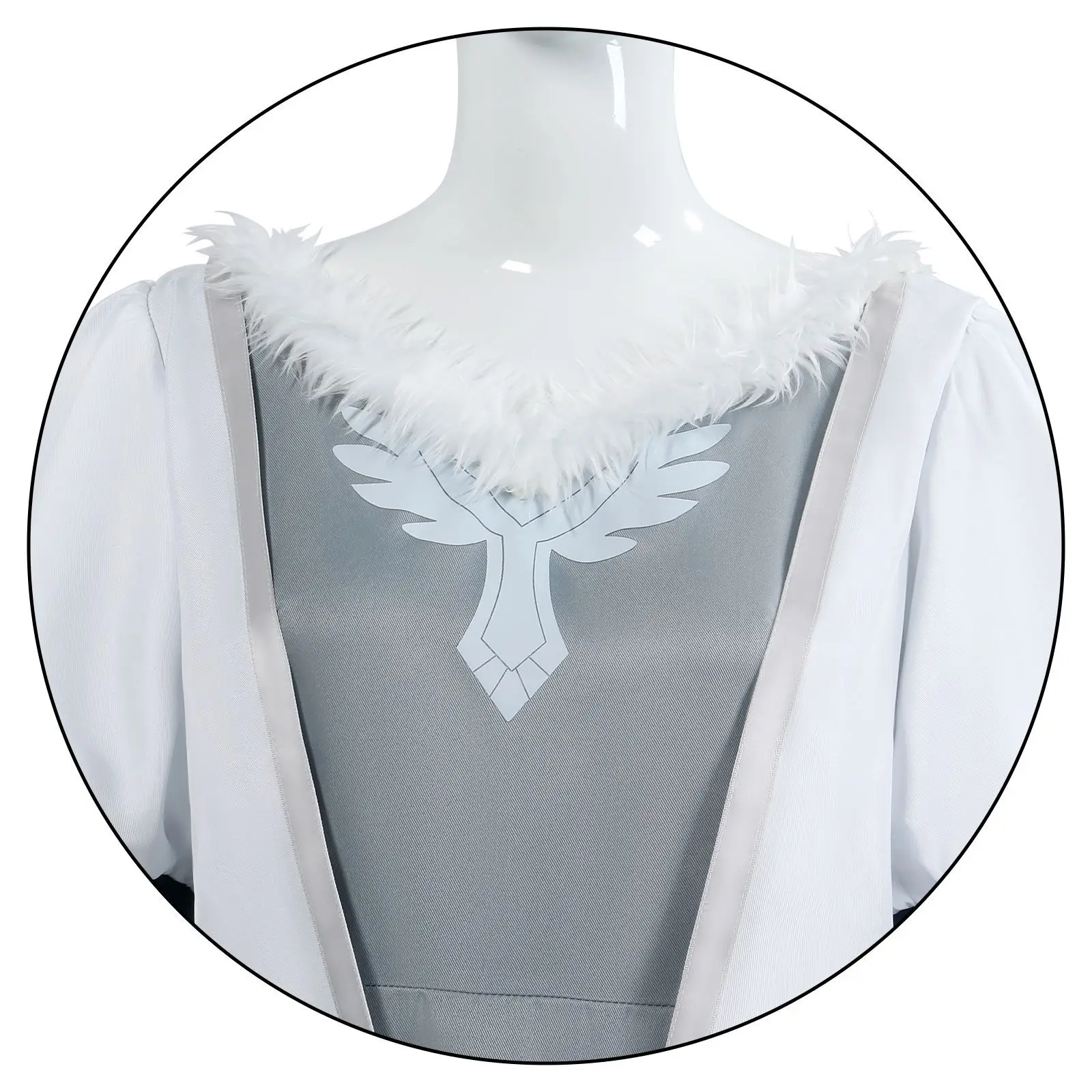 سيد الخواتم روهان معركة زي هيرا الأبيض معركة زي تأثيري أنيمي زي أداء اللعبة