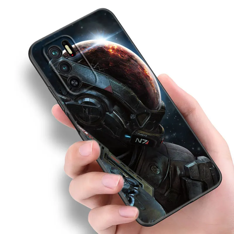 N7 Mass Effect Phone Case For Xiaomi Redmi Note 10 11 11S 12 4G 8 9 11E 11T Pro Plus 10T 5G 8T 9S 10S 12S Black Silicone Cover