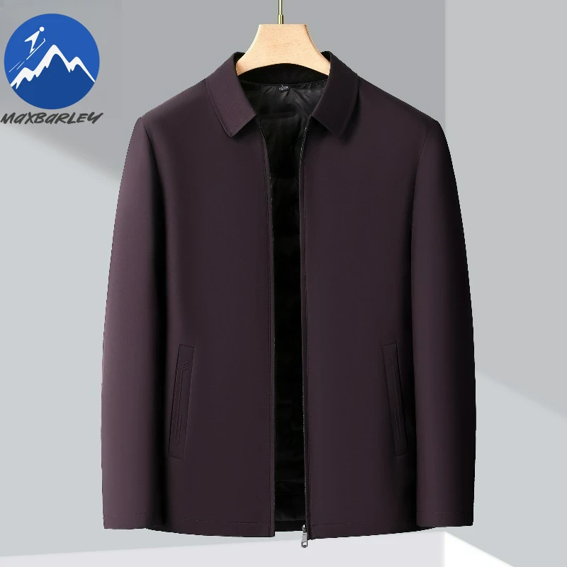 

Maxbarley Men Down Jacket Detachable Inner Layer Outdoor Working Lightweight Puffer Jacket Casual Business Thickened Winter Coat