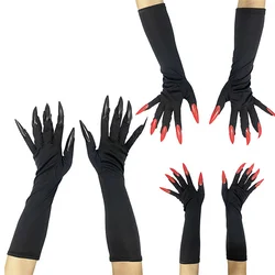 Halloween Gloves Long Section Ghost Claw Dress Up Gloves Long Nails Cosplay Halloween Funny Gloves Party Funny Photography Props