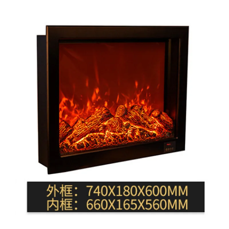 

European home decoration electronic fireplace simulation fire electronic fireplace embedded cabinet heater fireplace one piece