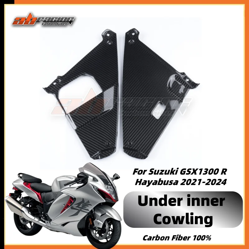 

Under Inner Front Cowlings Protective Trim Fairings For Suzuki GSX1300 R Hayabusa 2021-2024 Full Carbon Fiber 100%