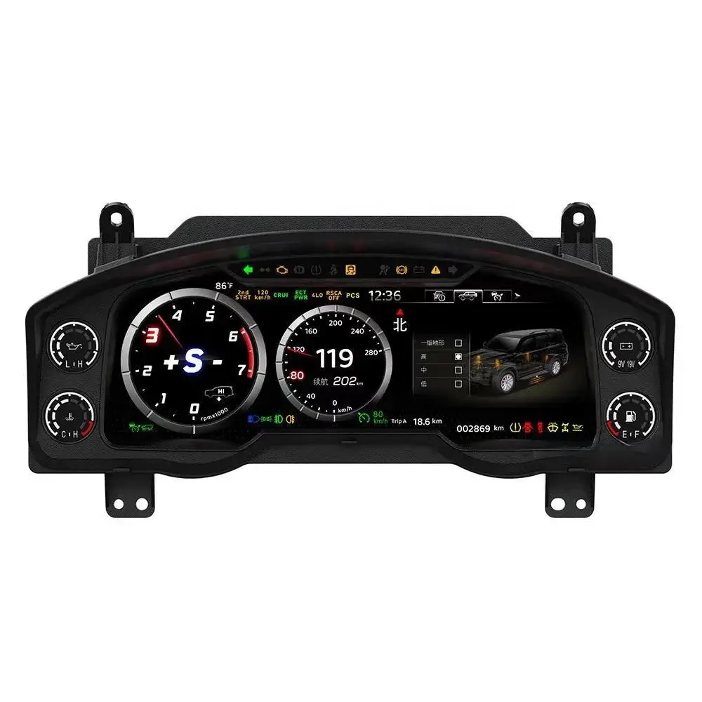 

LCD Instrument Cluster For Lexus LX570 2008-2022 CarPlay Dashboard Car Auto Meter Linux System Speedometer