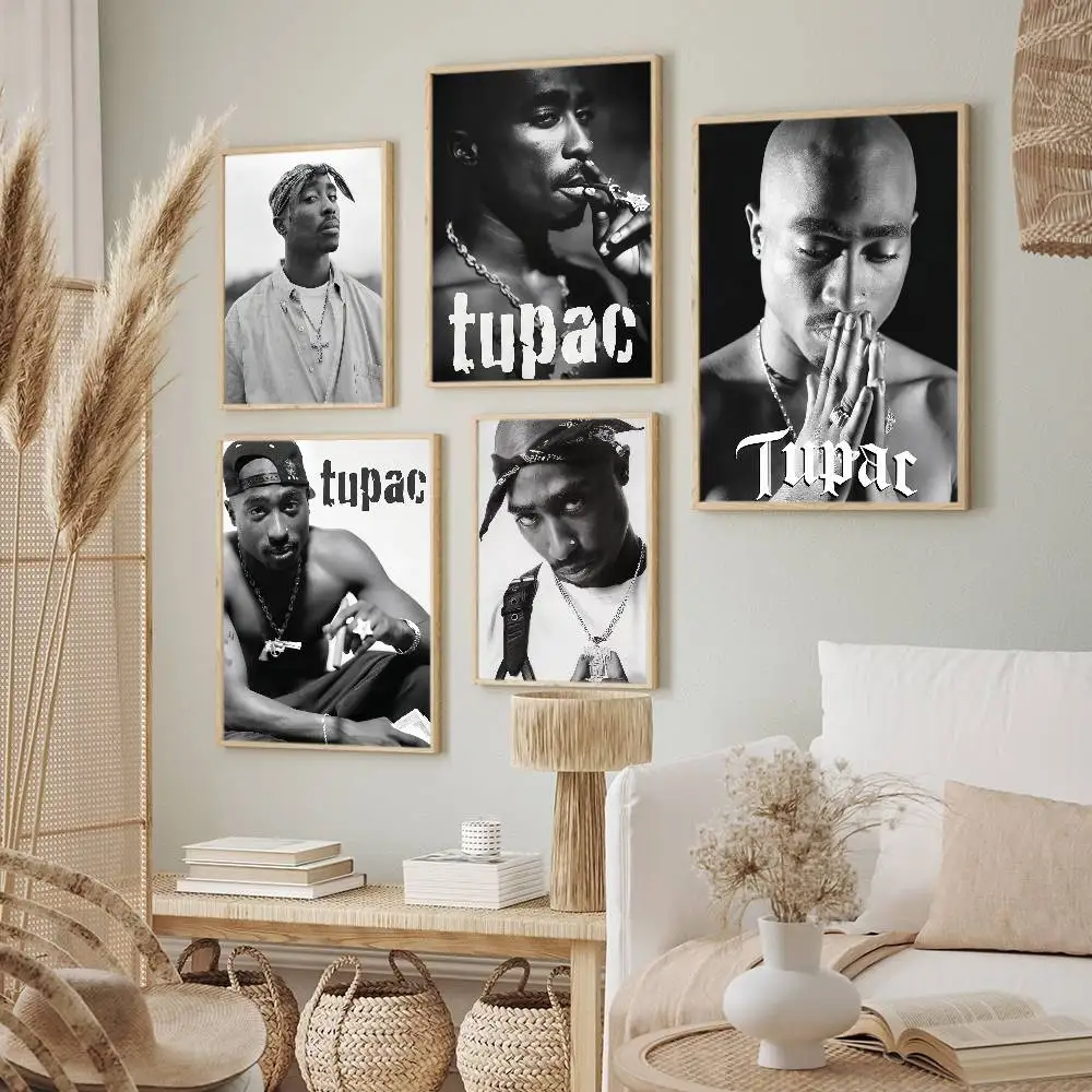 Singer Tupac Shakur Poster Decorative Paintings Suitable For Living Rooms Bedrooms Offices And Bars