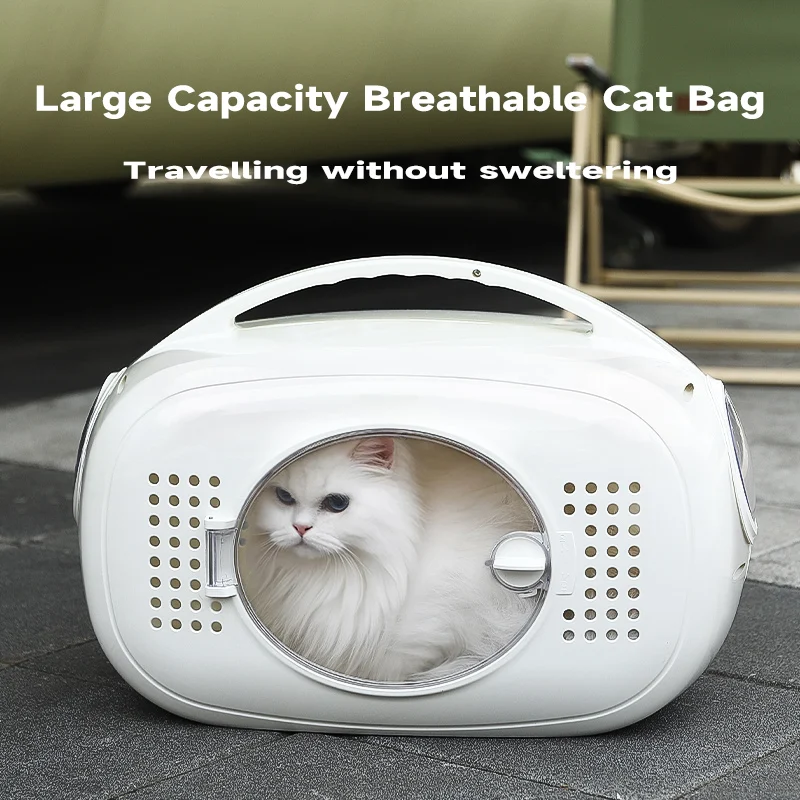 

HOOPET Pet Carrier 51x32x33cm - ABS Airline Cabin Backpack with Panoramic Dome & WhisperQuiet™ Stress Relief, Multi-Mode Handhe