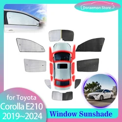 Full Cover Sunshades for Toyota Corolla Altis E210 2019 2020 2022 2023 Front Windshield Curtain Rear Side Window Mat Accessories
