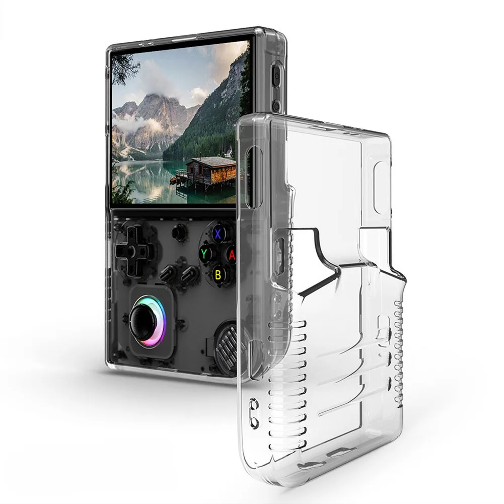 Transparent For TPU Game Console Protective Cover For ANBERNIC RG40XXV Handheld Game Console Protector Shell Sleeve