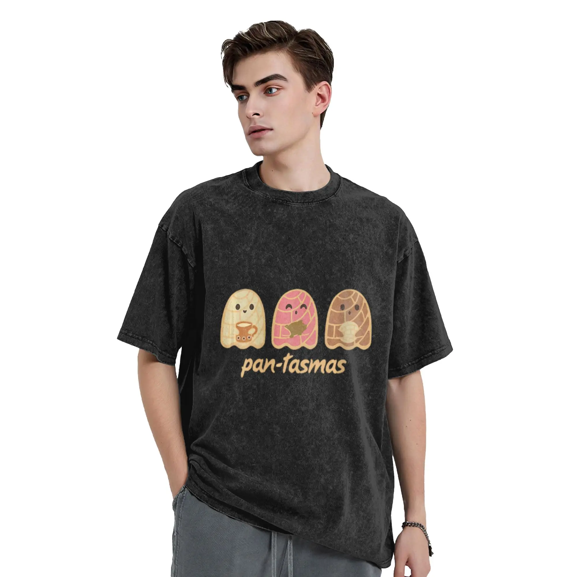 Pantasmas Ghost For Women  For Girls  Cute Ghost Fall Gift  Comfort A Washed T Shirt Men's Women's Oversized Cotton Tees Tops