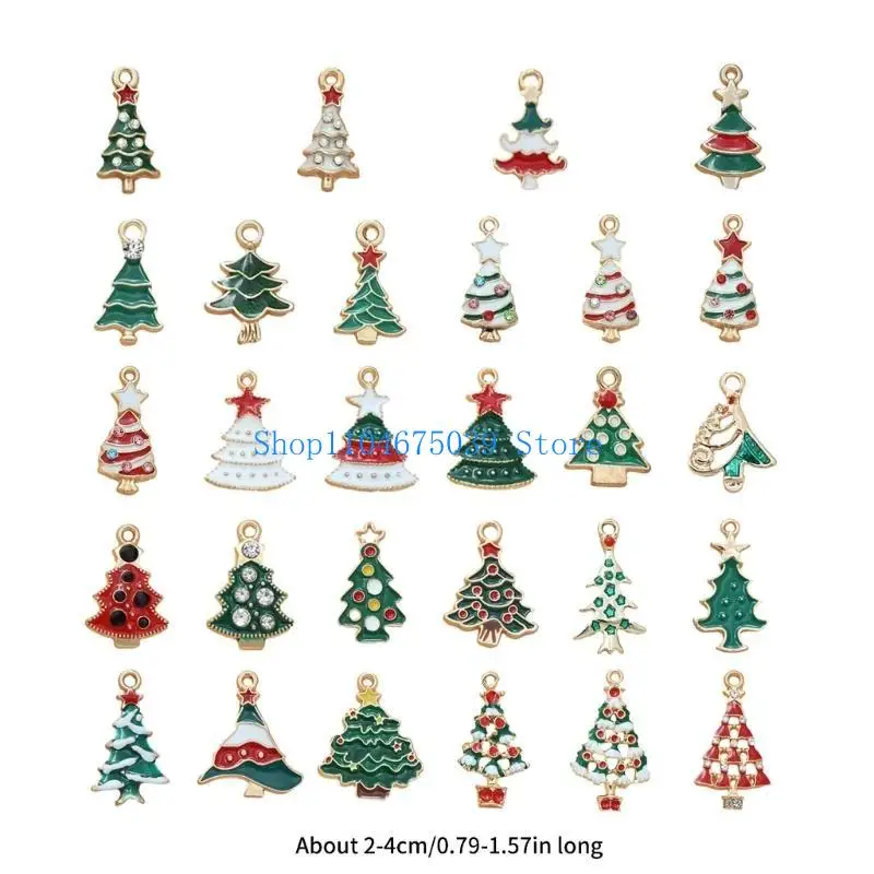 5ASD Christmas Monamel Charms DIY Making Making Charms Christmas Tree Charm