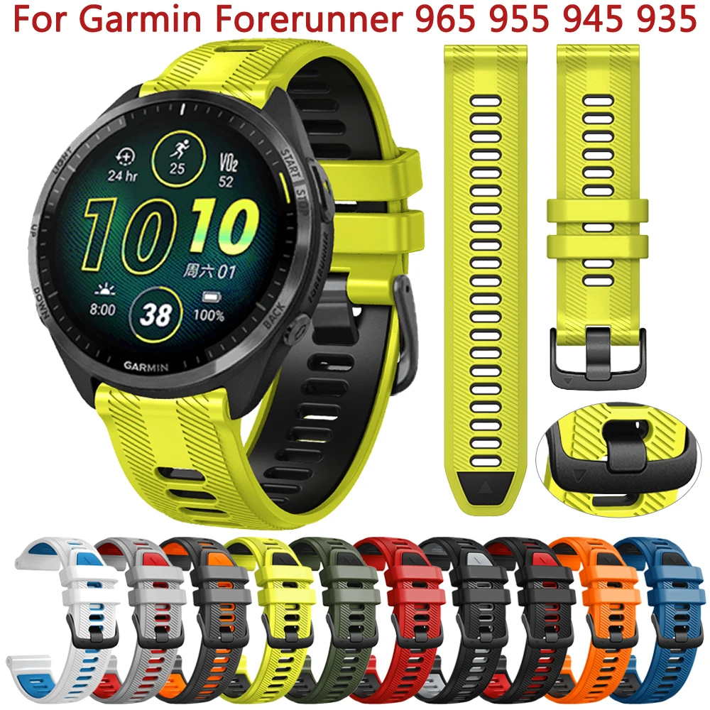 For Garmin Forerunner 965 Smartwatch Official Silicone Strap For Forerunner 955/945/935 Quick fit Band Bracelet Correa Accessory
