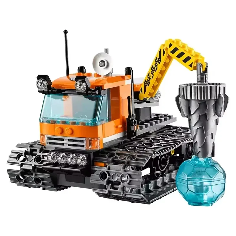 Compatible MOC Sets City Series Building Blocks Arctic Expedition Camp Base Icebreaker Snow Drilling Children's Toys Gift 60036