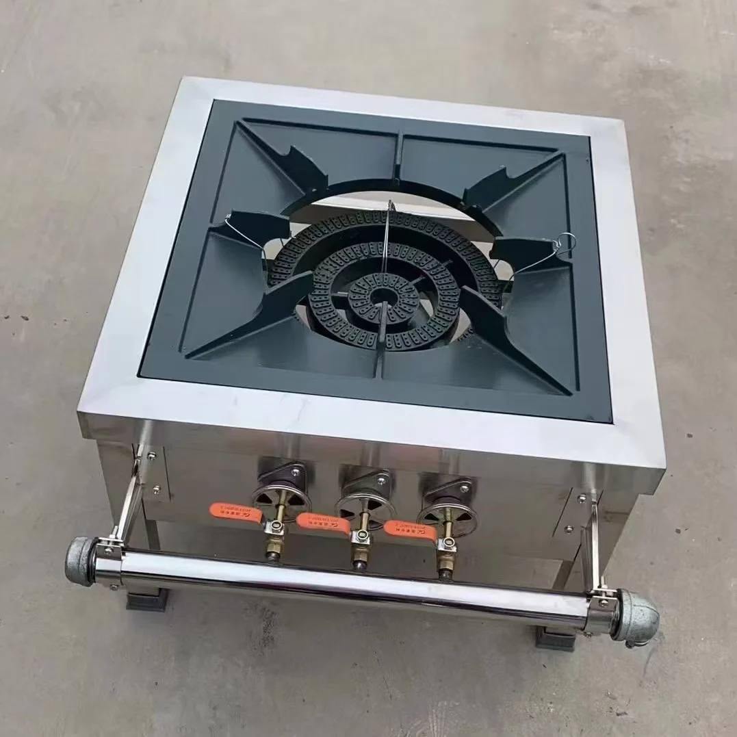 Commercial Low Soup Stove Single Burner Gas Short Foot Energy Saving Cooking Soup Stove