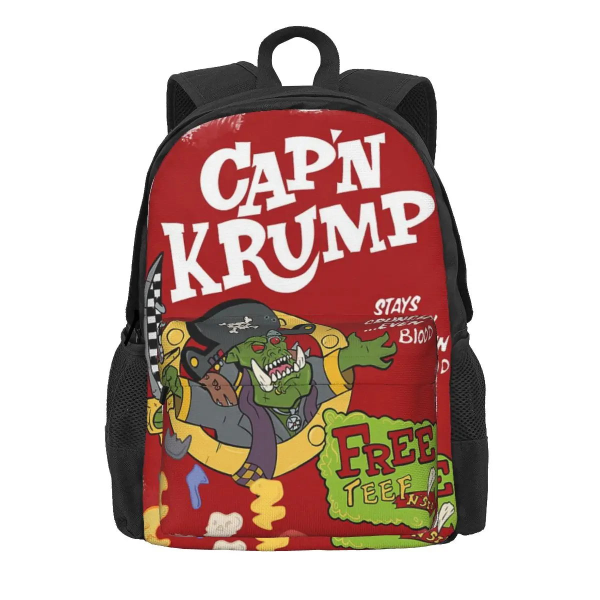 Warhammer Cap'n Krump Rucksäcke Jungen Mädchen Bücher tasche Studenten Schult aschen Cartoon Kinder Rucksack Laptop Rucksack Umhängetasche