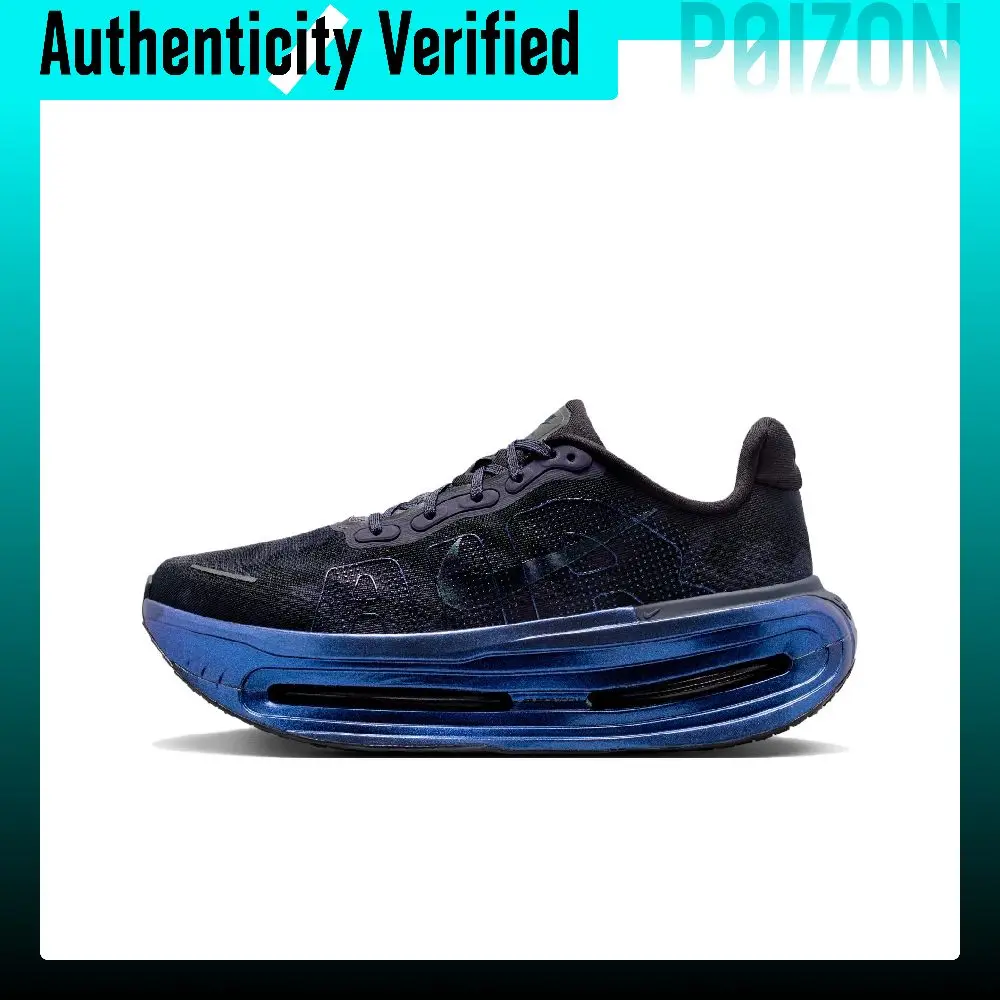 Nike Vomero Premium Abrasion-Resistant Breathable Low-top Running Shoes Unisex Black Blue IQ6943-001
