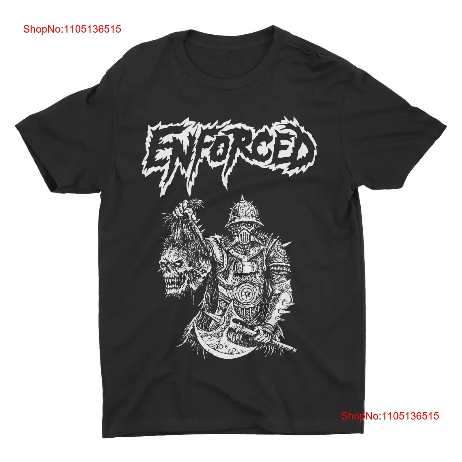 New Enforced Beheading Heavy Cotton Black All Size T Shirt For Men TU287 vintage Washed Slightly Breathable
