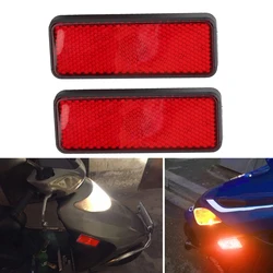 12V Brake Stop Light Tail Driving Rectangle Taillight Red Reflector ATV Off Road Motorcycle Truck Trailer LED Reflector